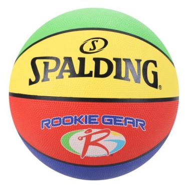 Imagem de Bola de Basquete Infantil Spalding Rookie Gear, Amarelo, Verde, 5