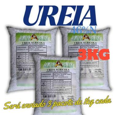 Imagem de Fertilizante 3KG Ureia 46% Granulada - AGROADUBO