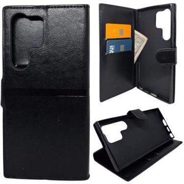 Imagem de Capa Carteira para Samsung S24 Ultra (Tela de 6.8) Capinha Case Cor:Pr