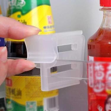 Imagem de Kit 4 Divisórias para Porta de Geladeira - Organizador Ajustável Plást