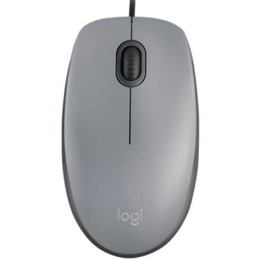 Imagem de Mouse Logitech M110 Silent Silencioso Ambidestro USB Original Cabo 1,8
