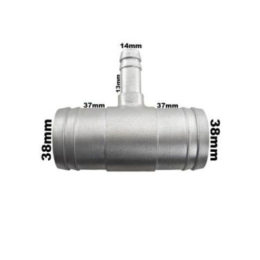 Imagem de Conexão T Aluminio Radiador Adaptação 37X37X13mm Universal - PARAISO D