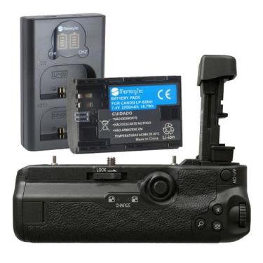 Imagem de Kit Battery Grip MemoryTec BGR10 1 Bateria LPE6NH Carregador compatíve