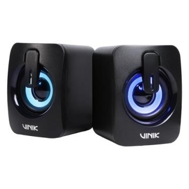 Imagem de Caixa De Som Gamer Vinik Galaxy 6w 2.0 Led Rainbow - Vspkg6wgl