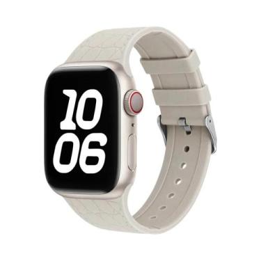 Imagem de Pulseira De Silicone Com Padrão De Lichia Para Apple Watch Ultra 40mm 