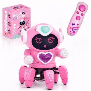 Imagem de Robo Aranha Controle Remoto Dançarino Luz Som Infantil Brinquedo Inter