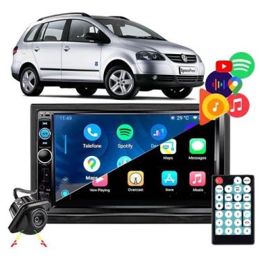 Imagem de Central Multimídia Universal + Moldura + Câmera Ré P/ Carros - E-TECH