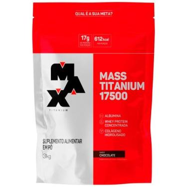 Imagem de Mass Titanium Hipercalorico Chocolate (3kg) Max Titanium