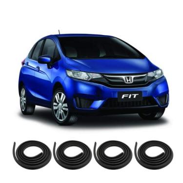 Imagem de Kit Borracha Vedação Das 4 Portas do Honda Fit - SEM MARCA