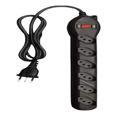 Imagem de Filtro de Linha Pvc 6 Tomadas QFL6 - Qualitronix