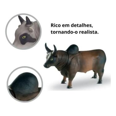 Imagem de Animais Da Fazenda Touro, Boi, Porco, Cavalo Brinquedo Realista Atóxic
