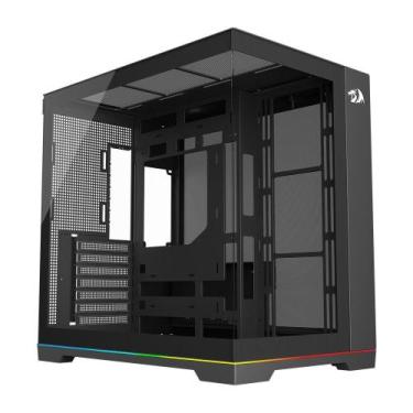 Imagem de Gabinete Gamer Redragon Scalpel, Mid Tower, ATX, ARGB, Aquário com Fit