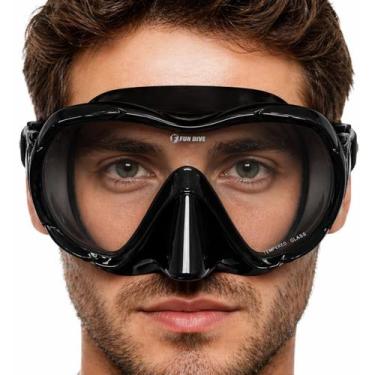 Imagem de Mw-01 Fun Dive, Máscara Silicone No Frame Mergulho Snorkel, Preto