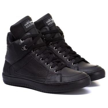 Imagem de Tênis Hardcore Cano Alto Feminino Academia Sola Reta Em Couro 50130, P