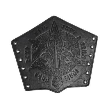 Imagem de Braceletes De Couro PU Estilo Medieval Punk Para Braço, Punho De Guerr