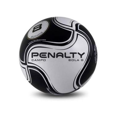 Imagem de Bola Futebol de Campo Penalty 8 X Termotec PU, Único, Branco, Preto