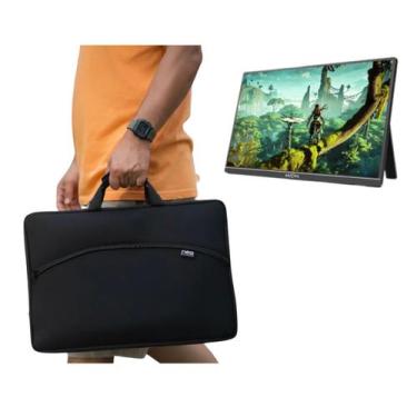 Imagem de Capa Case Bolsa Protetora Monitor Portátil - 18.5 Polegadas Com Bolso 