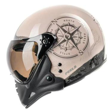 Imagem de Capacete Peels F21 North Off White Preto, 61, Branco