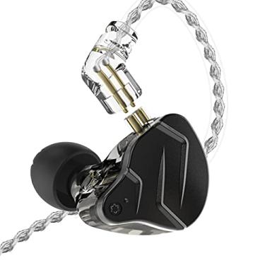 Imagem de KZ ZSN Pro X Dual Driver in Ear Fone de ouvido 1BA 1DD Fone de ouvido com fio HiFi Sport Gaming Fones de ouvido compatíveis com telefone computador tablet