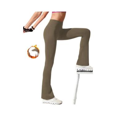 Imagem de Leggings Femininas De Cintura Alta Em Fleece Super Macias Com Controle