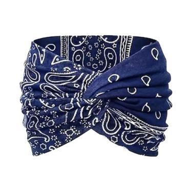 Imagem de Faixa De Cabelo Larga Torcida Boho Extra Grande Para Mulheres, Acessór