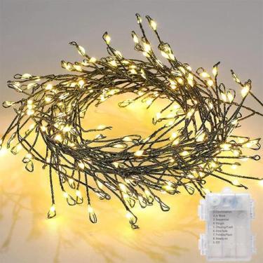 Imagem de Cordão De Luz LED Verde Com 100 200 LEDs Para Decoração De Árvore De N