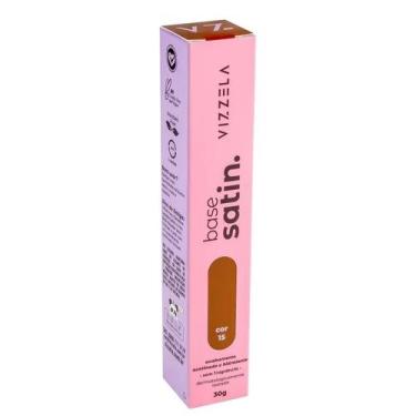 Imagem de Vizzela Base Líquida Satin 15 - Vizzela Cosméticos