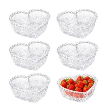 Imagem de Jogo 6 Bowl de Vidro Porta Objetos Coração Balls Lyor 290ml