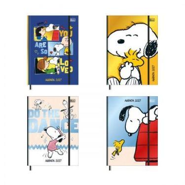 Imagem de Agenda costurada diária Snoopy 2027 - Tilibra