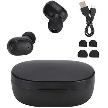Imagem de Oumij Fone de ouvido sem fio A6S, Bluetooth 5.0, estéreo, fone de ouvido sem fio TWS Airdots, fone de ouvido, com caixa de carregamento