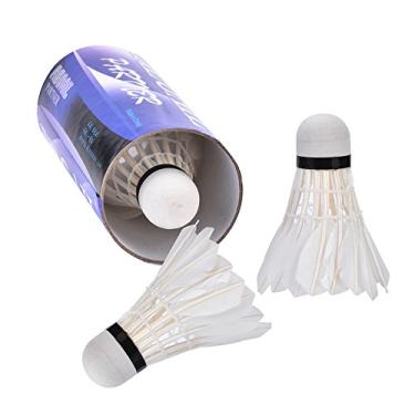 Imagem de Petecas para badminton penas, 3 peças de treinamento profissional esportivo bolas de badminton duráveis passarinhos badminton com ótima estabilidade e alta velocidade para ambientes externos internos entretenimento badm