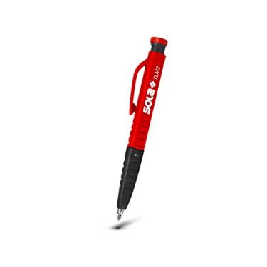 Imagem de SOLA TLM2 Lápis de construção com marcador de furo profundo com apontador embutido, lápis de madeira de ponta longa, marcador multiuso de grafite