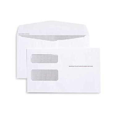 Imagem de Envelopes de impostos 50 1099 MISC e 1099 NEC – Projetados para formulários a laser impressos de Quickbooks ou software de impostos similares – 14 cm x 22 cm, aba gomada, envelopes de 50 formas