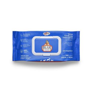 Imagem de Toalha Umedecida Hipoalergênica Para Pet 100 Unidades Blue - Mimo