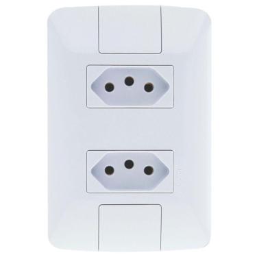 Imagem de Conjunto 2 Tomadas 2P +T 10A / 250V - Tramontina