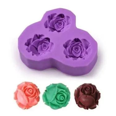 Imagem de Molde De Silicone Flores, Rosa, Jardim, Resina, Confeitaria, Biscuit Molds Planet