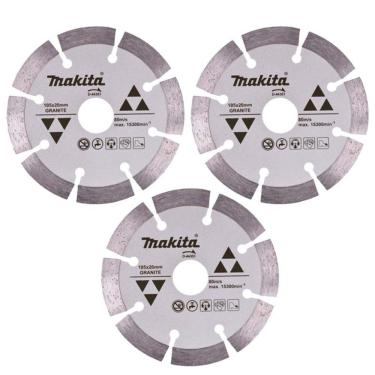 Imagem de Disco de Corte Diamantado 4.1/8 POL 105 MM para Granito D-44351 com 3 Unidades MAKITA