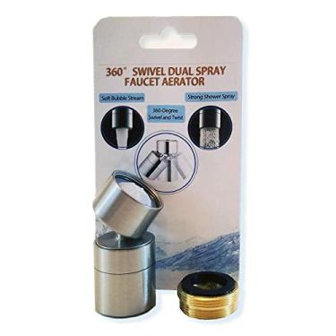 Imagem de Adaptador de válvula Stop, Faucet Aerator 40° Angle - Brushed Nickel
