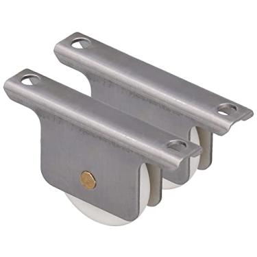 Imagem de Polia de Porta deslizante 2 Peças, Roda de Rolo de Banheiro de 38 Mm Com Rolos de Equipamento de Manuseio de Base Bom desempenho Fricção Pequena, Para Portas de Vidro de Chuveiro de Banheiro