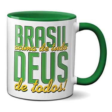 Imagem de Caneca Bolsonaro Brasil Acima De Tudo Deus Acima De Todos (Verde)