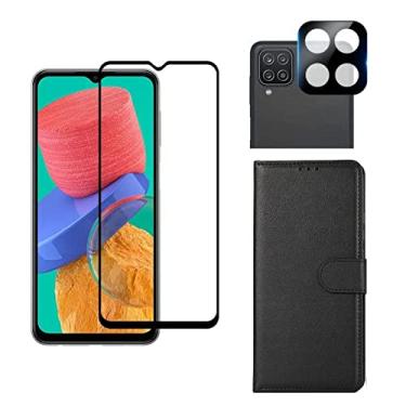 Imagem de Kit Capa Carteira + Pelicula Cerâmica + Pel Câmera Samsung Galaxy M32 (Galaxy M32)