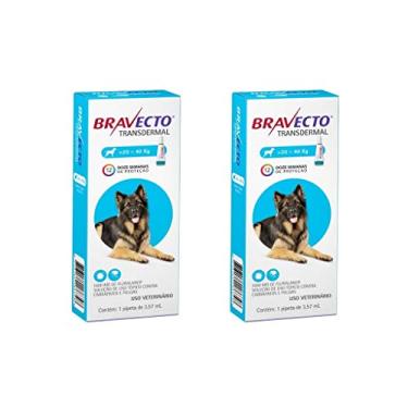 Imagem de Combo 2 Antipulgas Bravecto 20 a 40kg Transdermal Cães
