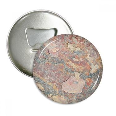 Imagem de Emblema multifuncional com textura de ferro áspero enferrujado e ímã de geladeira