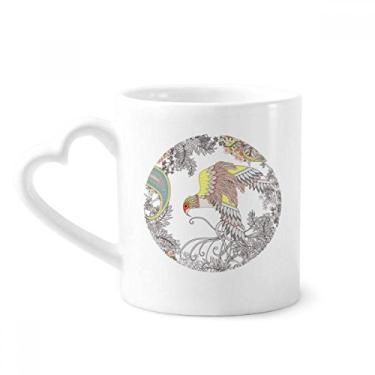 Imagem de Caneca de café de cerâmica Ukiyo-e com asas e árvore de flores