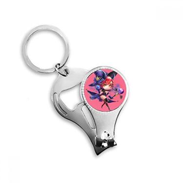 Imagem de Chaveiro de anel de cortador de unhas de desenho animado do corpo engraçado do jogo