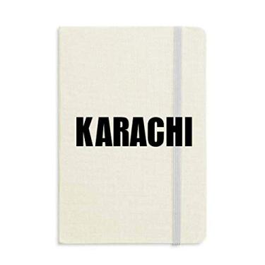 Imagem de Caderno Karachi Cidade Paquistão Capa Rígida Clássico Diário A5 Presente