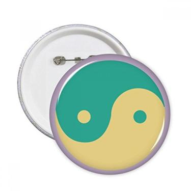 Imagem de Yin-Yang Taichi China padrão pinos redondos crachá botão emblema decoração acessório 5 peças