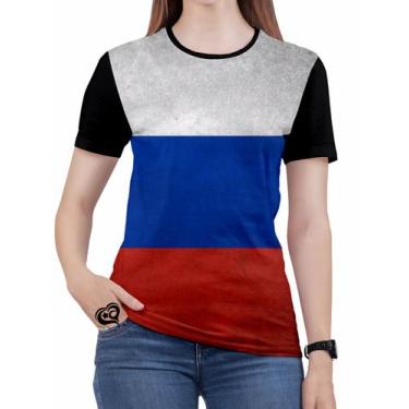 Imagem de Camiseta Russia Feminina Moscou Europa Blusa - Alemark
