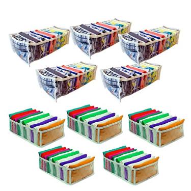 Imagem de Kit 10 Colmeias Organizadoras de Camisetas/Cuecas - 5M + 5G