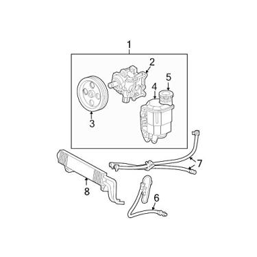 Imagem de Mopar Retorno de direção hidráulica de linha 55366797AB